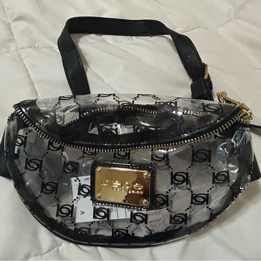 Bebe clear waist bag